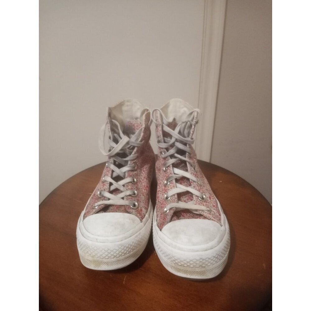 Converse All Star Lift Platform Trainers Womens Size 7 Ditsy Floral Shoes - Picture 9 of 16